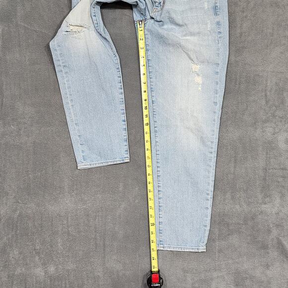 Gap 1969 Jeans Sexy Boyfriend Size 28 Stretchy Light Wash Distressed - Picture 10 of 10